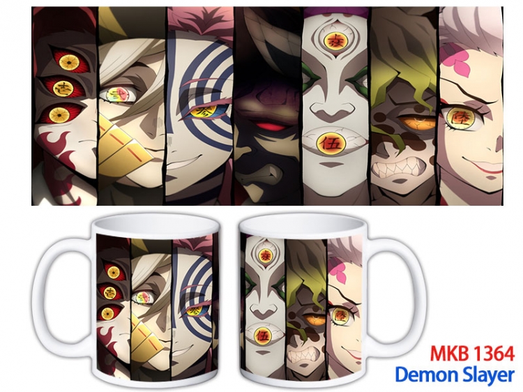 Demon Slayer Kimets Anime color printing ceramic mug cup price for 5 pcs MKB-1364