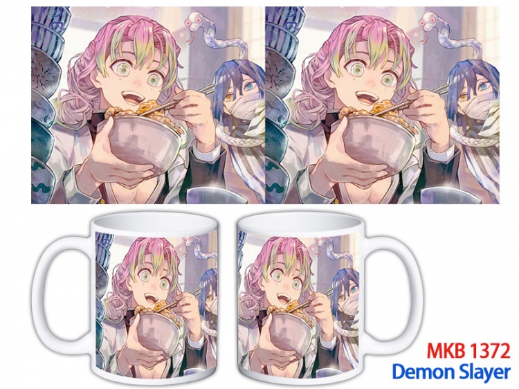 Demon Slayer Kimets Anime color printing ceramic mug cup price for 5 pcs  MKB-1372