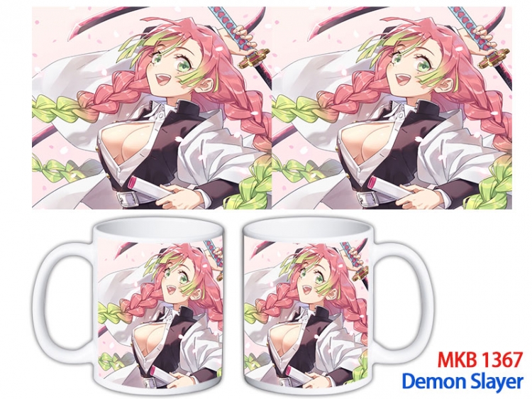 Demon Slayer Kimets Anime color printing ceramic mug cup price for 5 pcs  MKB-1367