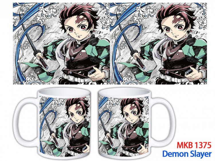 Demon Slayer Kimets Anime color printing ceramic mug cup price for 5 pcs MKB-1375
