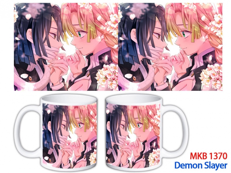 Demon Slayer Kimets Anime color printing ceramic mug cup price for 5 pcs  MKB-1370