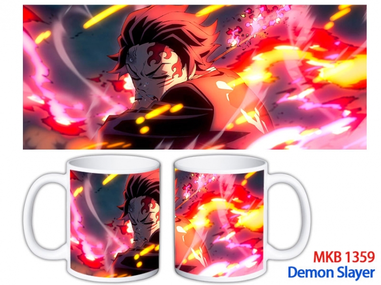 Demon Slayer Kimets Anime color printing ceramic mug cup price for 5 pcs MKB-1359