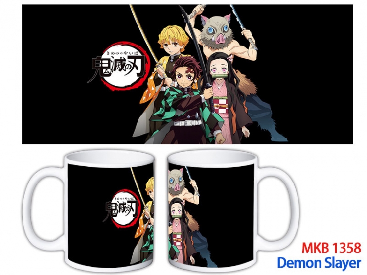 Demon Slayer Kimets Anime color printing ceramic mug cup price for 5 pcs MKB-1358