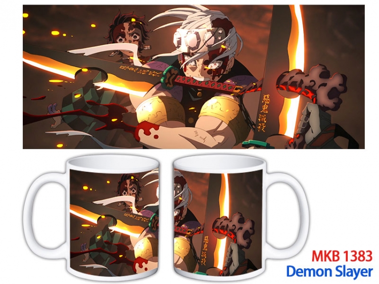 Demon Slayer Kimets Anime color printing ceramic mug cup price for 5 pcs MKB-1383