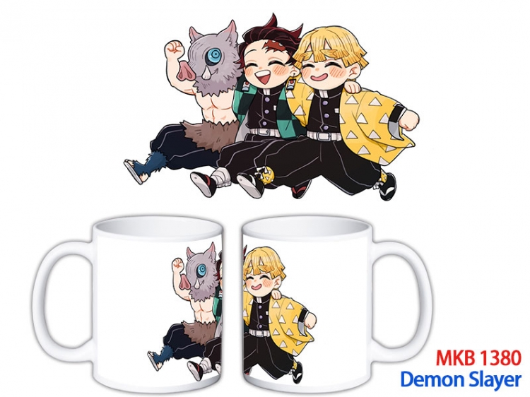 Demon Slayer Kimets Anime color printing ceramic mug cup price for 5 pcs MKB-1380