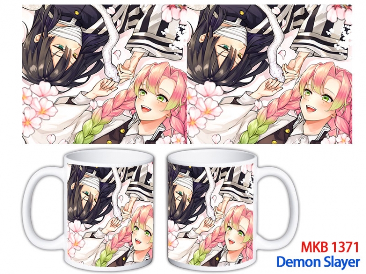 Demon Slayer Kimets Anime color printing ceramic mug cup price for 5 pcs MKB-1371