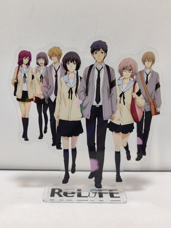 ReLIFE  Anime Laser Acrylic Humanoid keychain Standing Plates