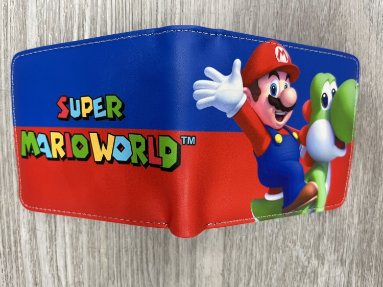 Super Mario Anime two fold  Short wallet 11X9.5CM 60G