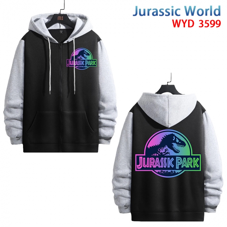 Jurassic World Anime peripheral pure cotton patch pocket sweater from XS to 4XL WYD599