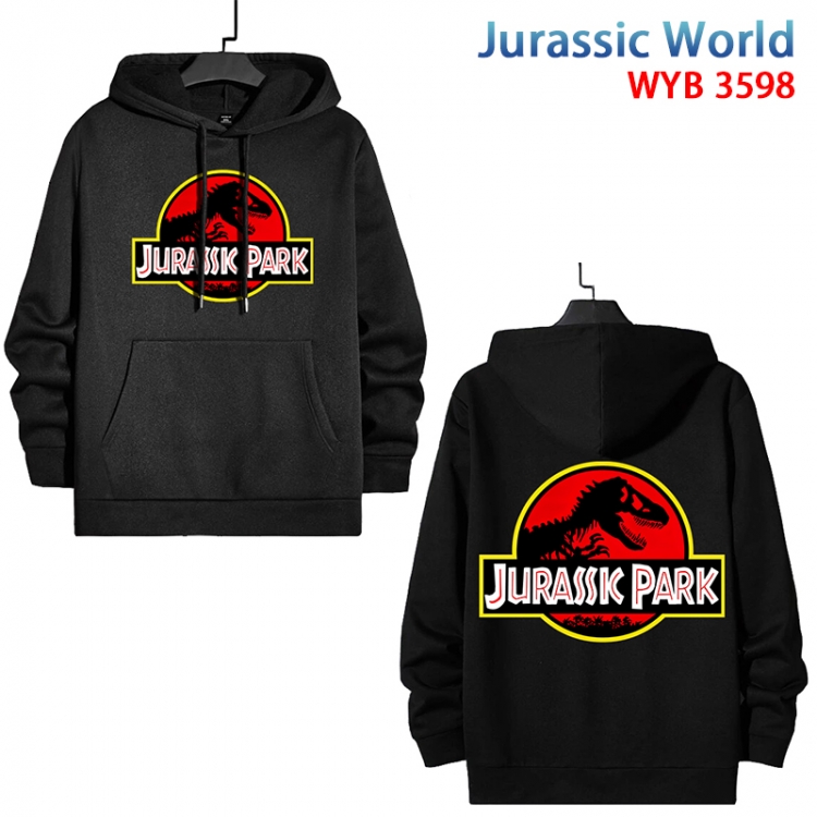 Jurassic World Anime peripheral pure cotton patch pocket sweater from XS to 4XL WYB598