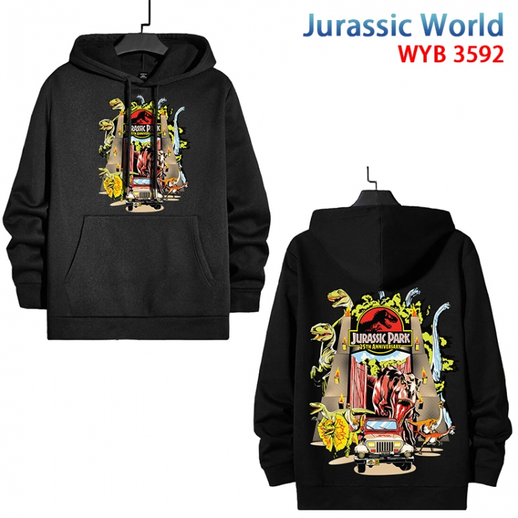 Jurassic World Anime peripheral pure cotton patch pocket sweater from XS to 4XL  WYB592