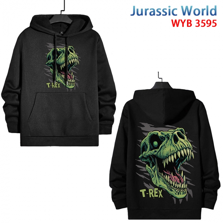 Jurassic World Anime peripheral pure cotton patch pocket sweater from XS to 4XL WYB595