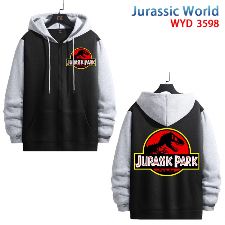 Jurassic World Anime peripheral pure cotton patch pocket sweater from XS to 4XL WYD598
