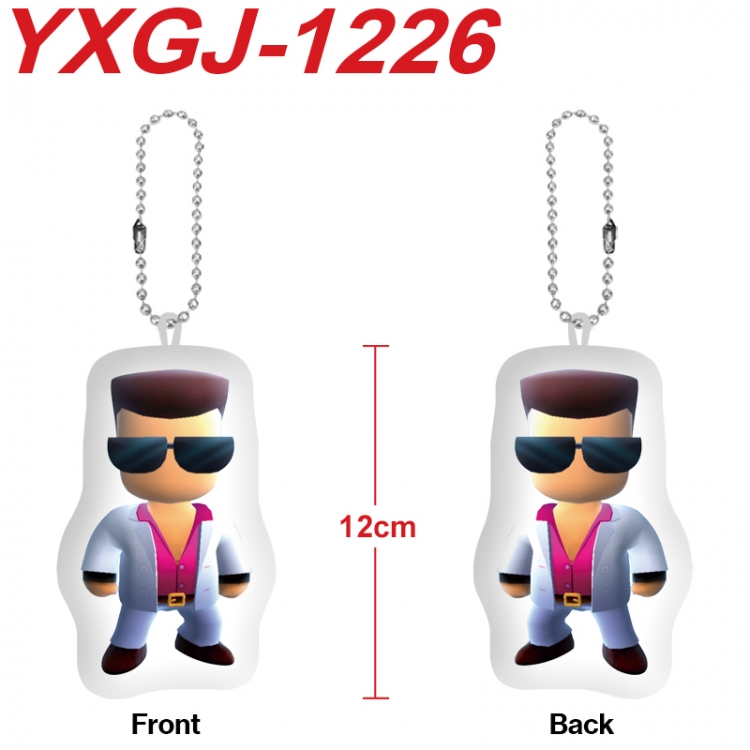 stumble guys Anime Alien Plush Doll Pendant Keychain Pendant Toy 12cm price for 5 pcs YXGJ-1226