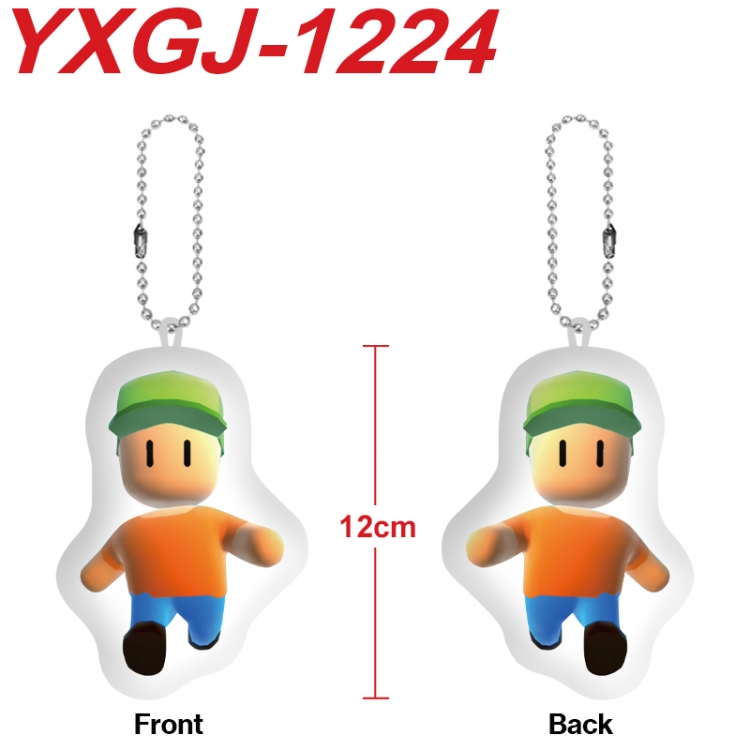 stumble guys Anime Alien Plush Doll Pendant Keychain Pendant Toy 12cm price for 5 pcs YXGJ-1224