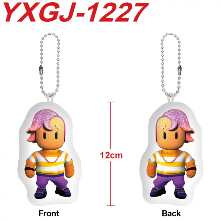 stumble guys Anime Alien Plush Doll Pendant Keychain Pendant Toy 12cm price for 5 pcs YXGJ-1227