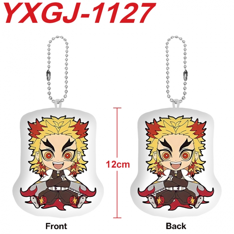 Demon Slayer Kimets Anime Alien Plush Doll Pendant Keychain Pendant Toy 12cm price for 5 pcs YXGJ-1127
