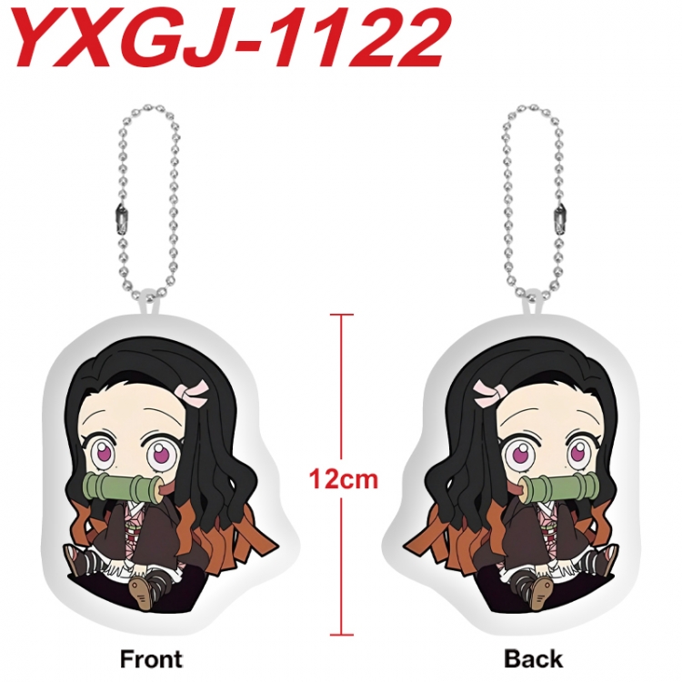 Demon Slayer Kimets Anime Alien Plush Doll Pendant Keychain Pendant Toy 12cm price for 5 pcs YXGJ-1122