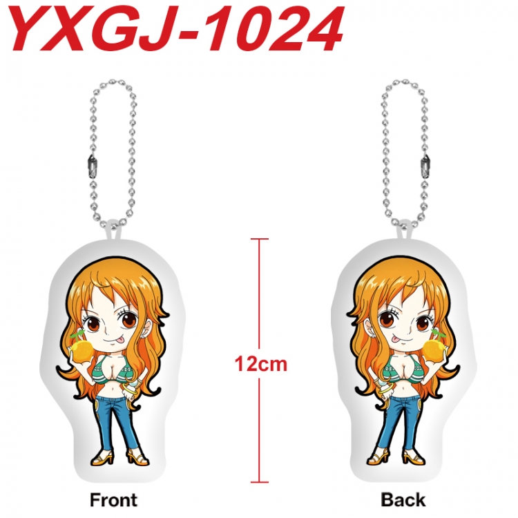 One Piece Anime Alien Plush Doll Pendant Keychain Pendant Toy 12cm price for 5 pcs YXGJ-1024