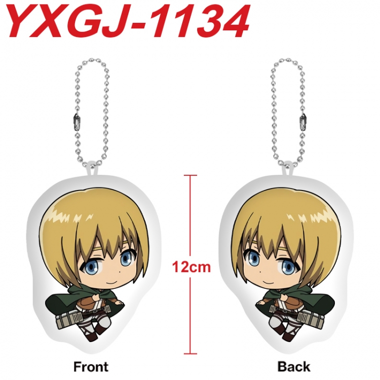 Shingeki no Kyojin Anime Alien Plush Doll Pendant Keychain Pendant Toy 12cm price for 5 pcs YXGJ-1134