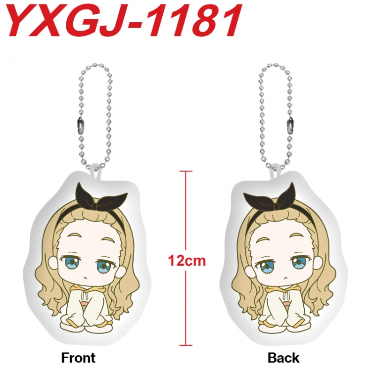 Lycoris Recoil Anime Alien Plush Doll Pendant Keychain Pendant Toy 12cm price for 5 pcs YXGJ-1181