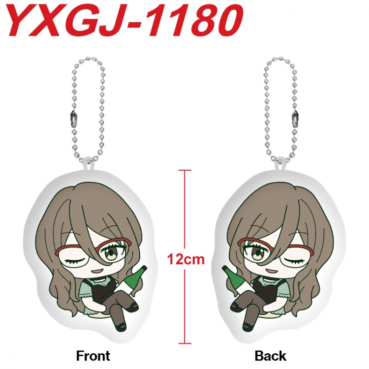 Lycoris Recoil Anime Alien Plush Doll Pendant Keychain Pendant Toy 12cm price for 5 pcs  YXGJ-1180