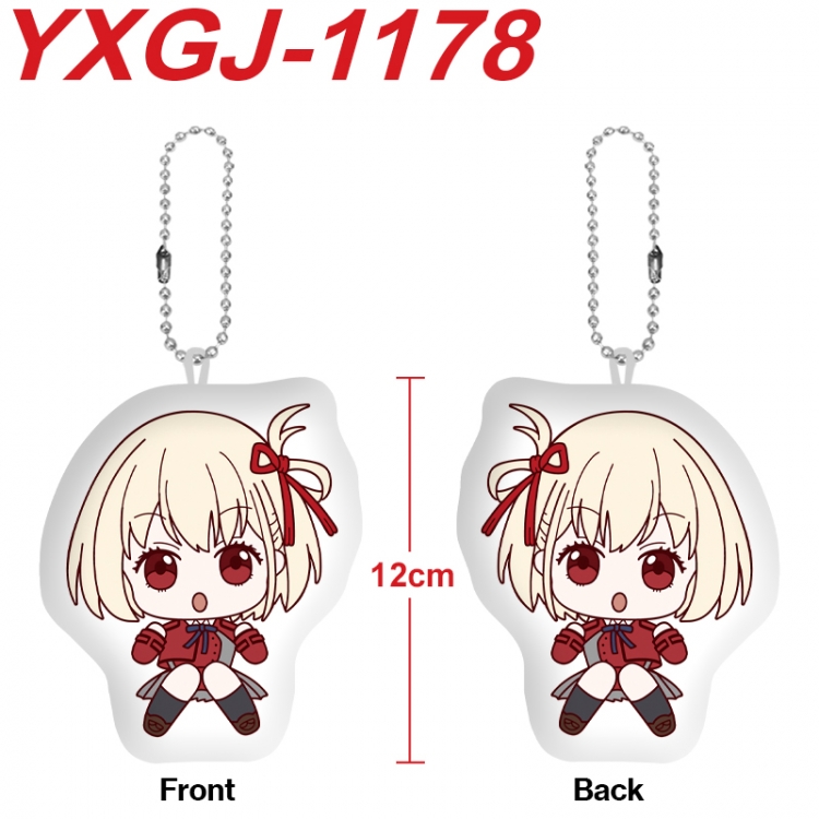 Lycoris Recoil Anime Alien Plush Doll Pendant Keychain Pendant Toy 12cm price for 5 pcs YXGJ-1178