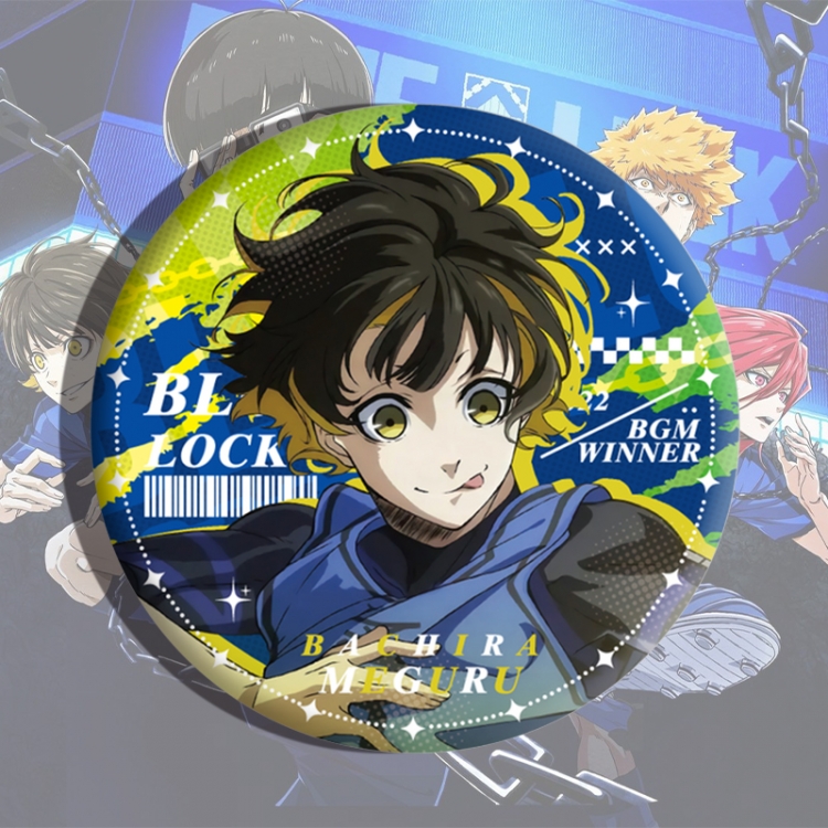 BLUE LOCK Anime tinplate brooch badge price for 5 pcs