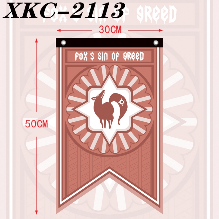 The Seven Deadly Sins  Anime Split Flag Prop 50x30cm  XKC-2113