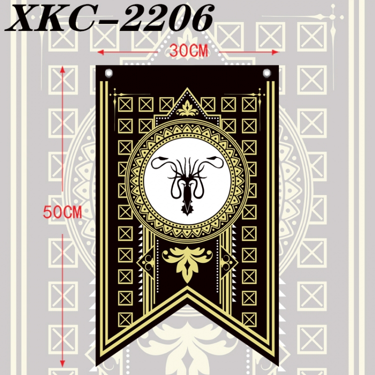 Game of Thrones Anime Split Flag Prop 50x30cm XKC-2206