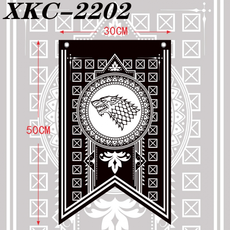 Game of Thrones Anime Split Flag Prop 50x30cm XKC-2202