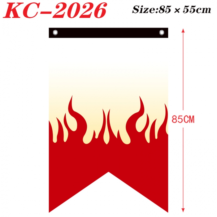 Demon Slayer Kimets Anime Split Flag Prop 85x55cm KC-2026