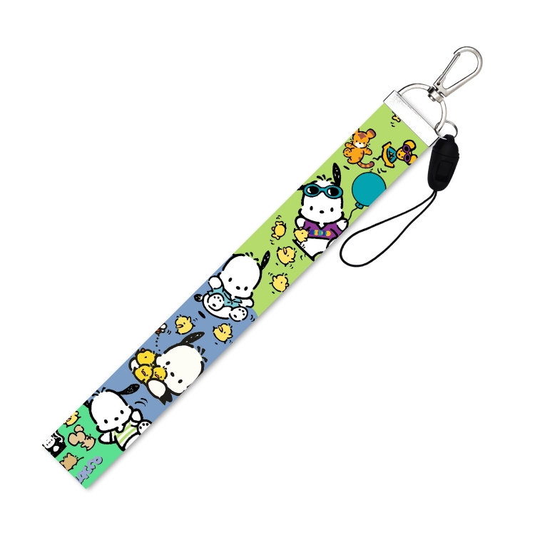 Pochacco Silver Buckle Mobile Phone Lanyard Short Strap 22.5cm  price for 10 pcs