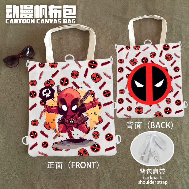 Spiderman Anime Canvas Bag Shoulder Shopping Bag 33x37cm