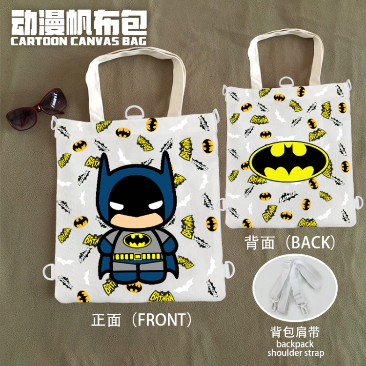 Batman Anime Canvas Bag Shoulder Shopping Bag 33x37cm