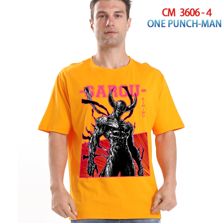 One Punch Man Printed short-sleeved cotton T-shirt from S to 4XL  3606-4