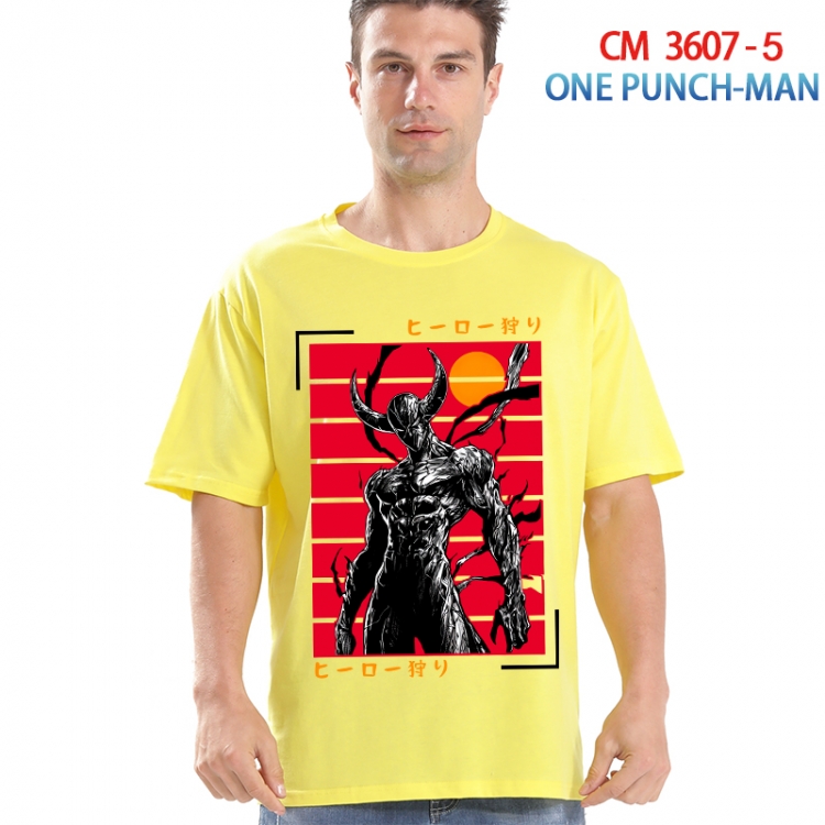 One Punch Man Printed short-sleeved cotton T-shirt from S to 4XL  3607-5