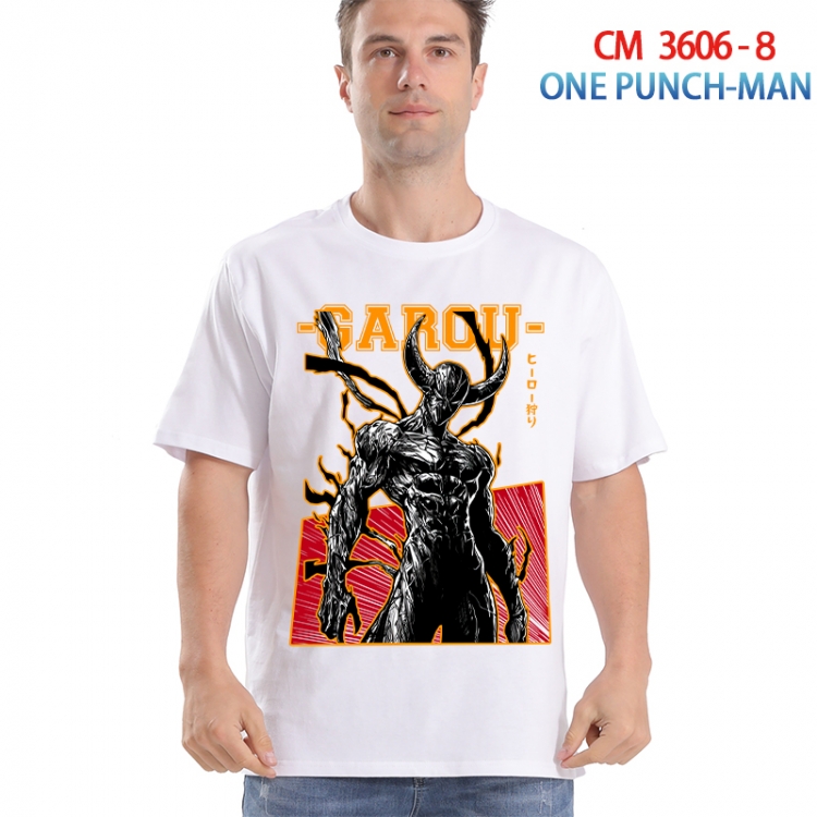 One Punch Man Printed short-sleeved cotton T-shirt from S to 4XL  3606-8