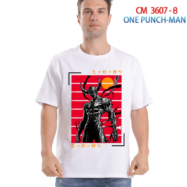 One Punch Man Printed short-sleeved cotton T-shirt from S to 4XL 3607-8