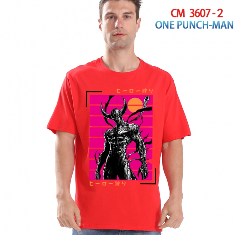 One Punch Man Printed short-sleeved cotton T-shirt from S to 4XL 3607-2