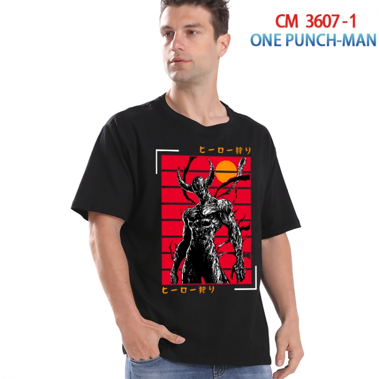 One Punch Man Printed short-sleeved cotton T-shirt from S to 4XL  3607-1