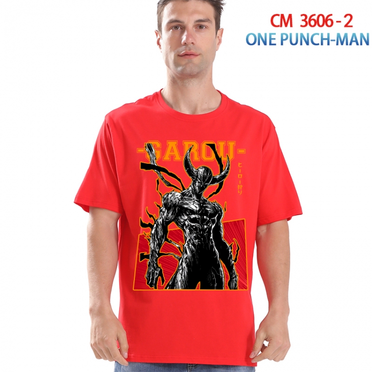 One Punch Man Printed short-sleeved cotton T-shirt from S to 4XL 3606-2