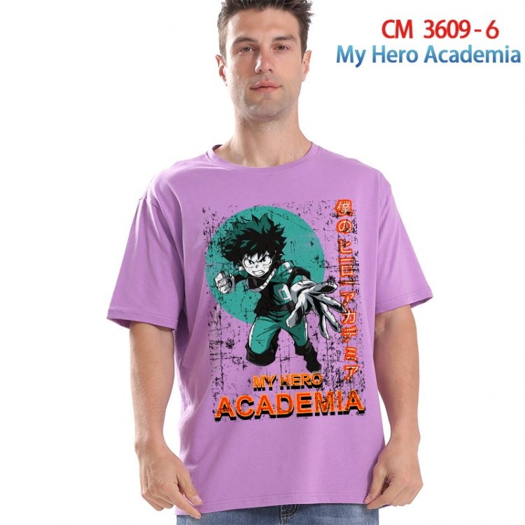 My Hero Academia Printed short-sleeved cotton T-shirt from S to 4XL  3609-6