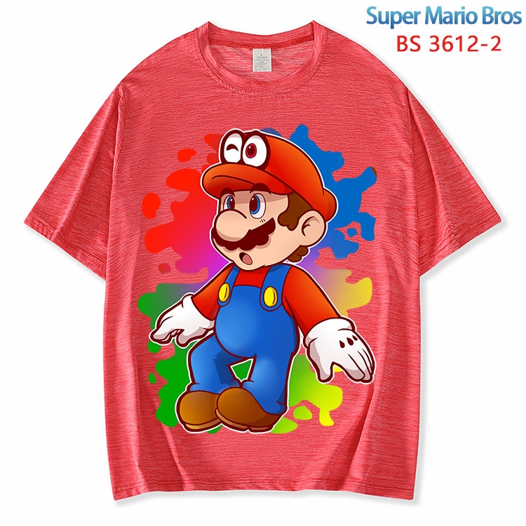 Super Mario ice silk cotton loose and comfortable T-shirt from XS to 5XL BS-3612-2