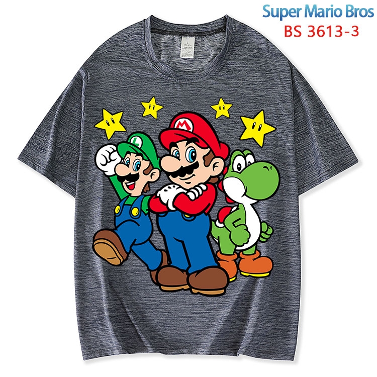 Super Mario ice silk cotton loose and comfortable T-shirt from XS to 5XL BS-3613-3