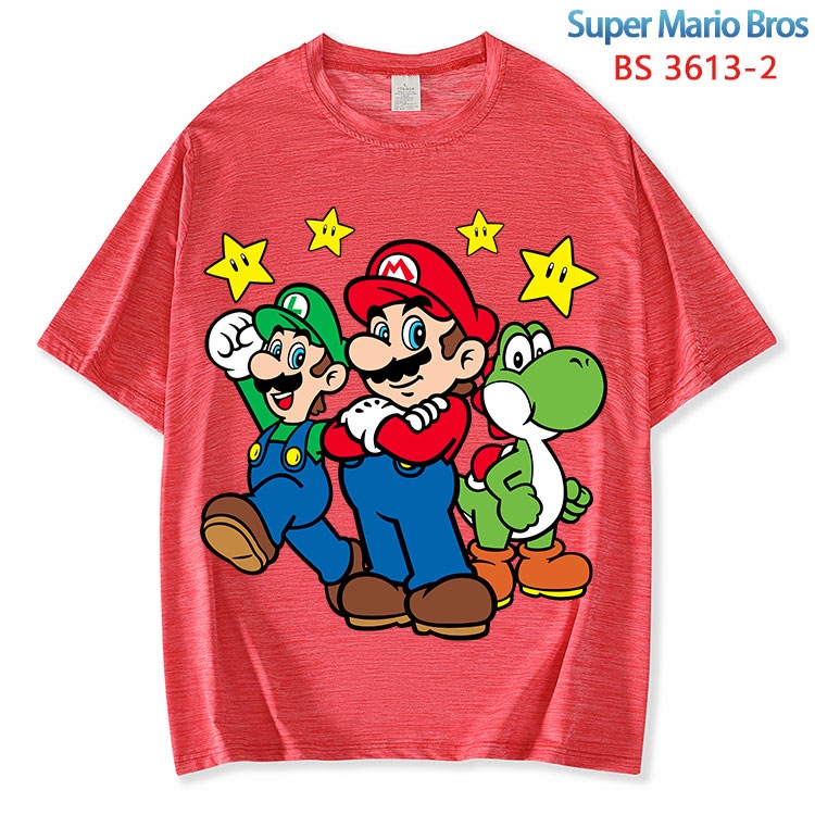 Super Mario ice silk cotton loose and comfortable T-shirt from XS to 5XL BS-3613-2