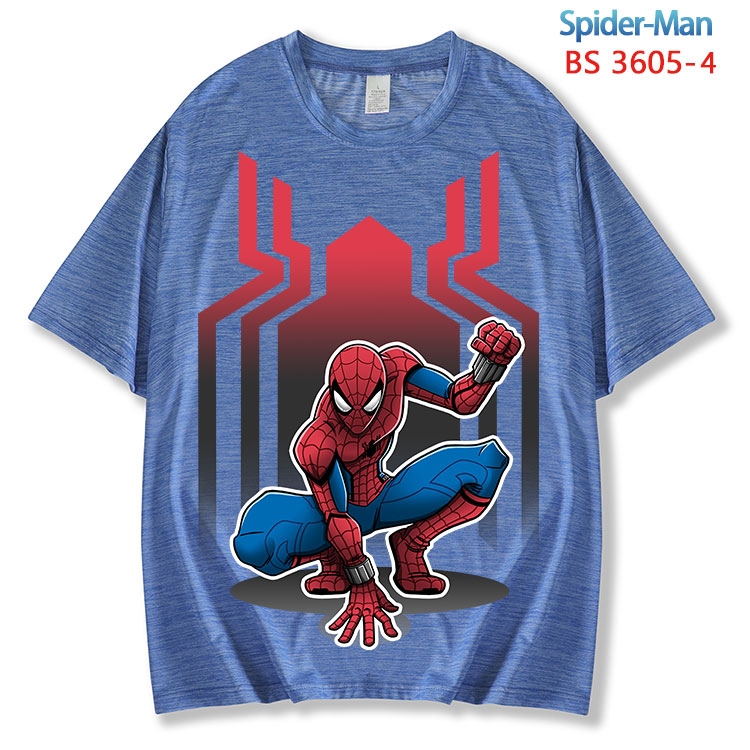 Spiderman ice silk cotton loose and comfortable T-shirt from XS to 5XL  BS-3605-4