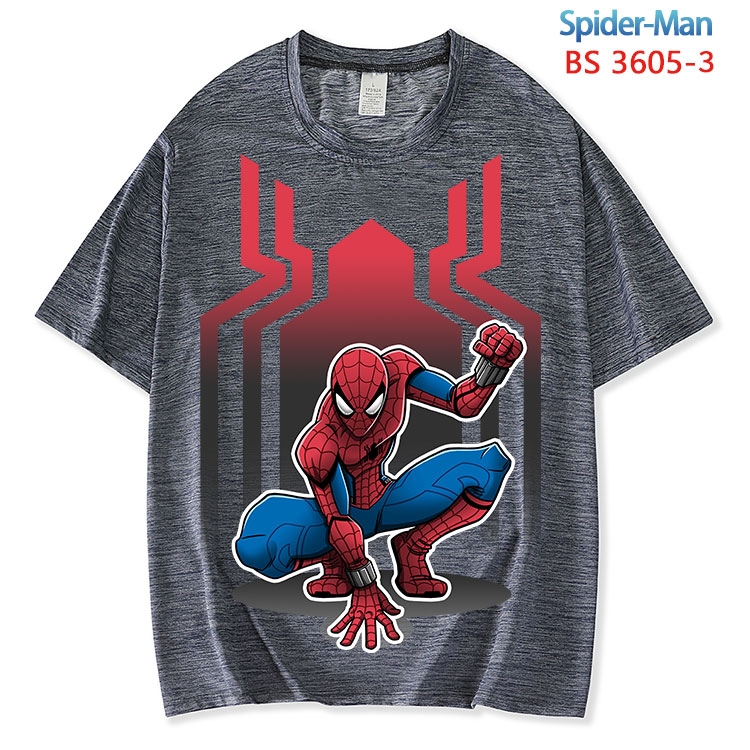 Spiderman ice silk cotton loose and comfortable T-shirt from XS to 5XL  BS-3605-3