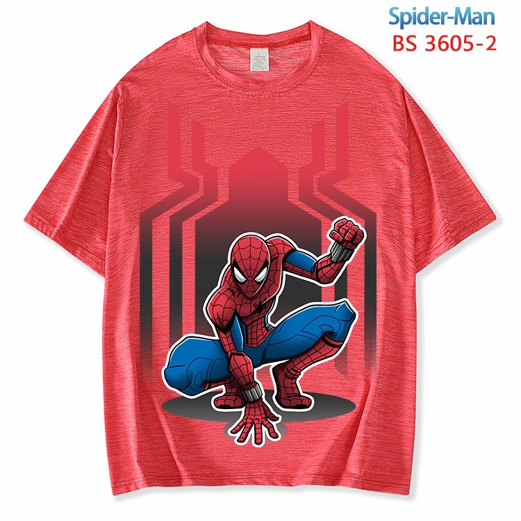 Spiderman ice silk cotton loose and comfortable T-shirt from XS to 5XL BS-3605-2