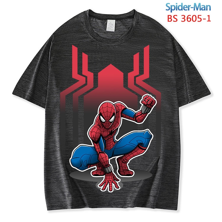 Spiderman ice silk cotton loose and comfortable T-shirt from XS to 5XL BS-3605-1